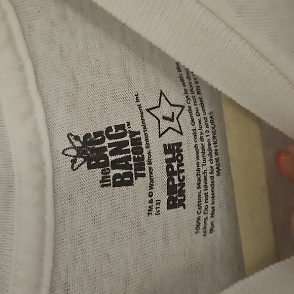 TBBT The Friendship Algorithm Dr. Sheldon Cooper PH.D  tee Lg. Ripple Junction - Picture 3 of 8